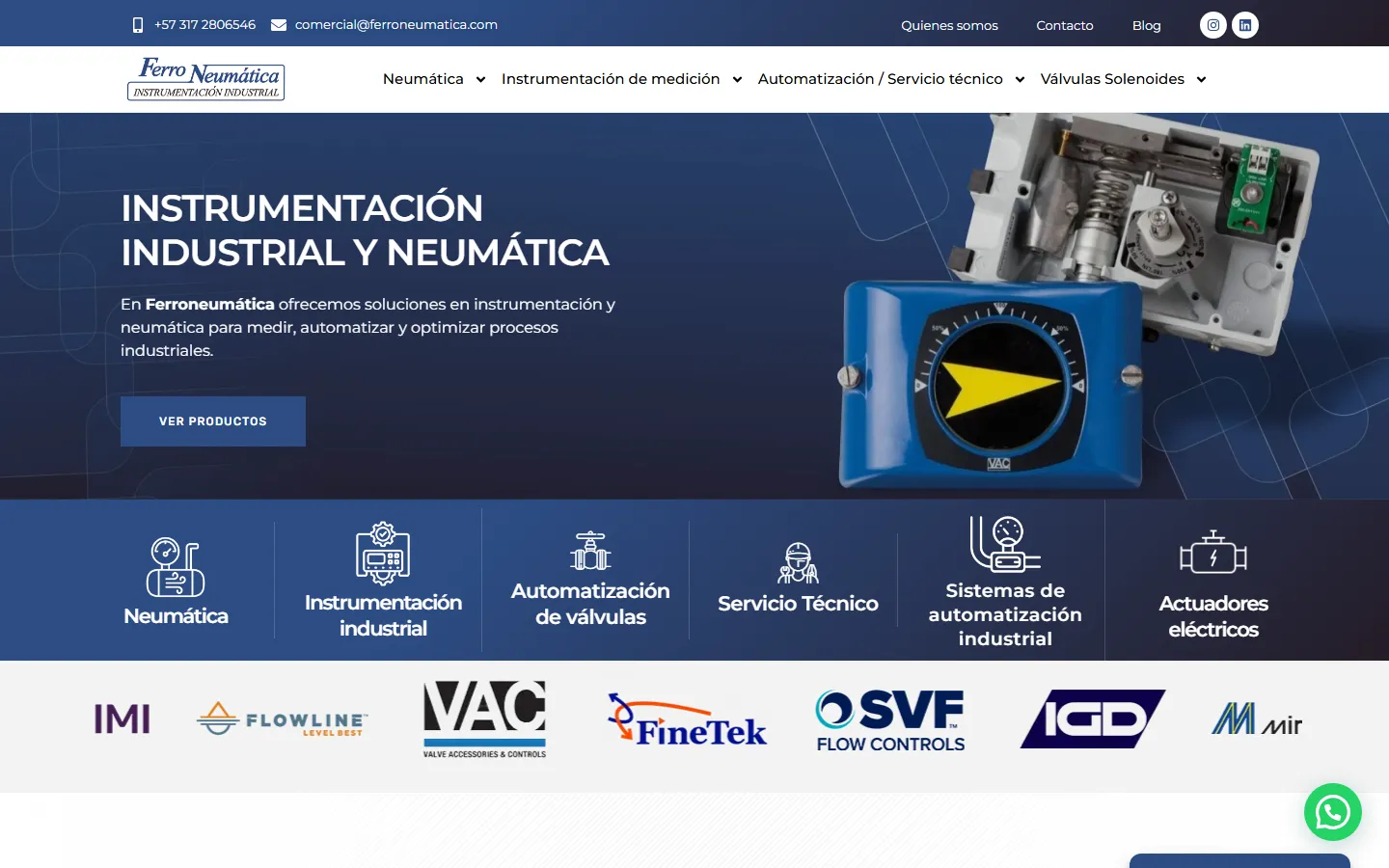 Ferroneumática en computador