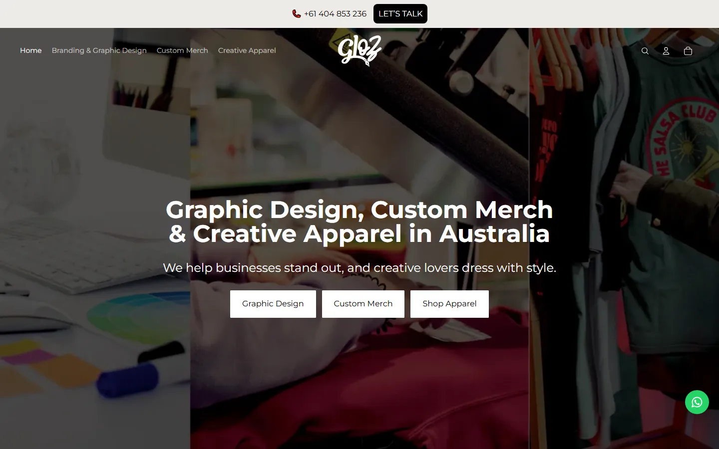 Gloz Design en computador